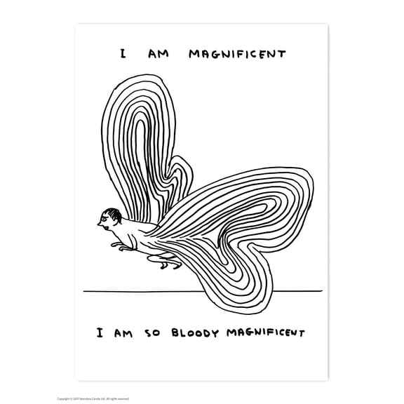 Postcard - Funny A6 Print - I Am Magnificent