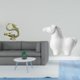 thumbnail image 2 of Estatua De Caballo Chino De Porcelana Y Latón, Mini Figura De Mascota De Té, Escultura Decorativa De Animal, Adorno Para Dormitorio, Sala De Estar, Hogar, Oficina, Armario, Chimenea, 2 of 8
