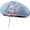 Light Blue, variant on Sweet Lolita Bowknot Denim Beret, Solid Color French Artist Painter Casual Hat for Women