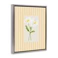 thumbnail image 2 of Stupell Industries French Country Yellow Stripe Daisy Gray Floating Frame Canvas Art, 25 x 31, by Lisa Wehmeyer, 2 of 8