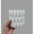 thumbnail image 4 of 4 7/8"x4 7/8"x4.5" CalCastle Craft White Ceramic Porcelain Flower Vases Pots for House Plants and Living Room Décor, 4 of 6