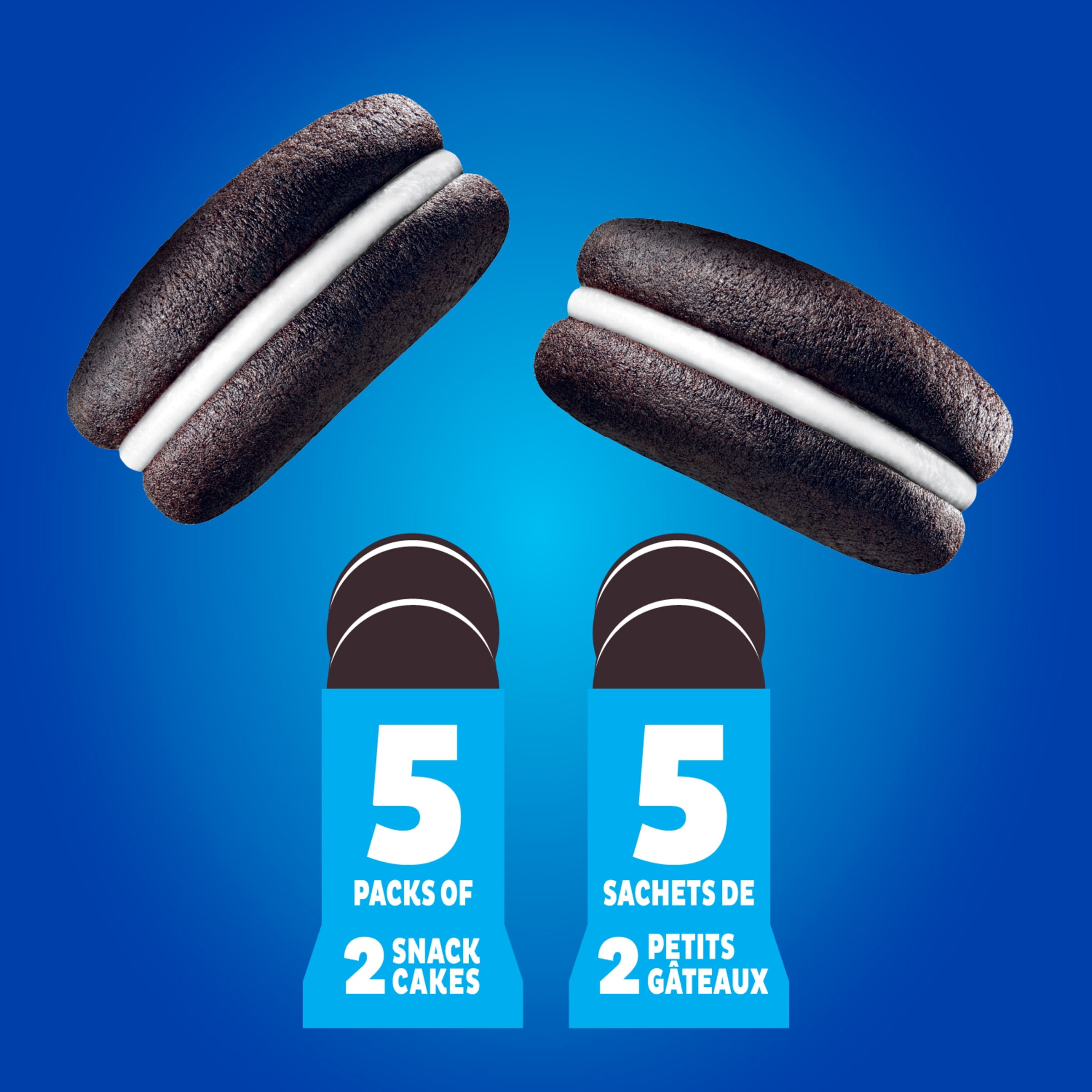 OREO Cakesters Soft Snack Cakes, Snack Packs 5x57g