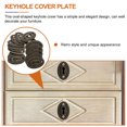 thumbnail image 6 of Ferencaa 20Pcs Oval Keyhole Cover Vintage Keyhole Insert Escutcheon Plates Furniture Harewares for Cabinet Drawer Doors ( ), 6 of 10