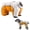 Gray, variant on GASTROPOD 1Pcs Dog Coat,Polyester Dog Jackets for Medium Dogs,Girl Dog Clothes,Orange,L