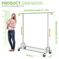 450 lbs Commercial Clothing Garment Rack with Shelves Clothing Racks on