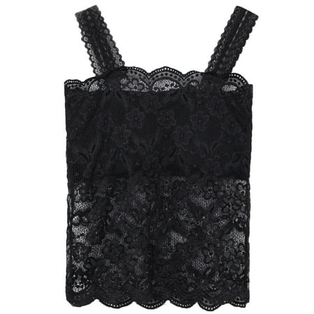 

HOMEMAXS 1Pc Fashion Women Traceless Tops with Bra Sexy Thin Strapless Bandeau Tubes Vest Lingerie Tops (Black)