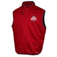 thumbnail image 2 of Men's Franchise Club Scarlet Ohio State Buckeyes Softshell Full-Zip Vest, 2 of 3