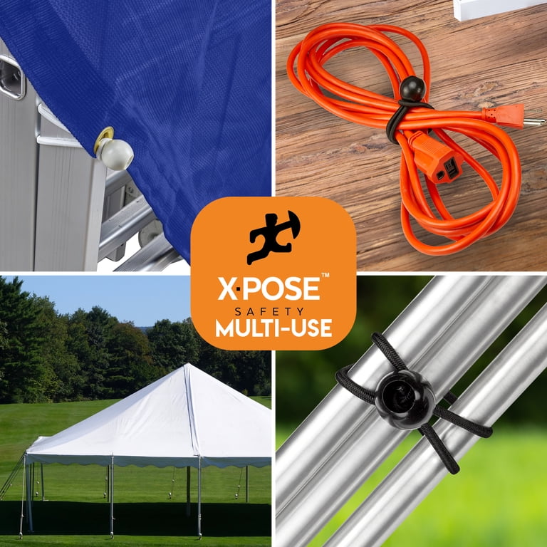 Skytened 30-Pack Ball Bungee Cords – 6/9/11 Inch Sizes, Heavy Duty For Tarps, Canopies, Tents & Cargo