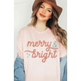 thumbnail image 3 of MERRY AND BRIGHT CHRISTMAS T-SHIRT PLUS SIZE, 3 of 4