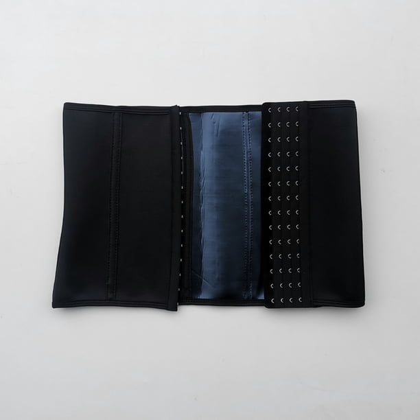 Cinturón abdominal sudoroso con hebilla de cuatro botones de iones de plata Cinturón de plástico para yoga, protección de cintura para correr y fitness Protector contra el sudor