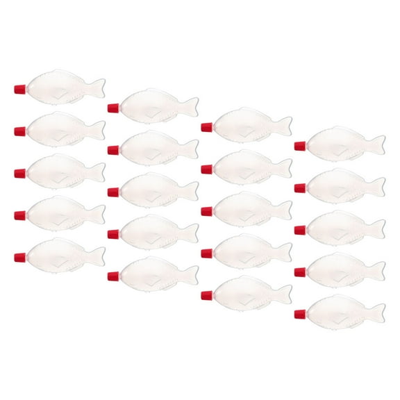 Worgeous 20pcs Leak-Proof Condiment Containers 3ml Portable Sauce Bottles Disposable Vinegar And Soy Sauce Dispensers For Picnic Travel Office Lunch