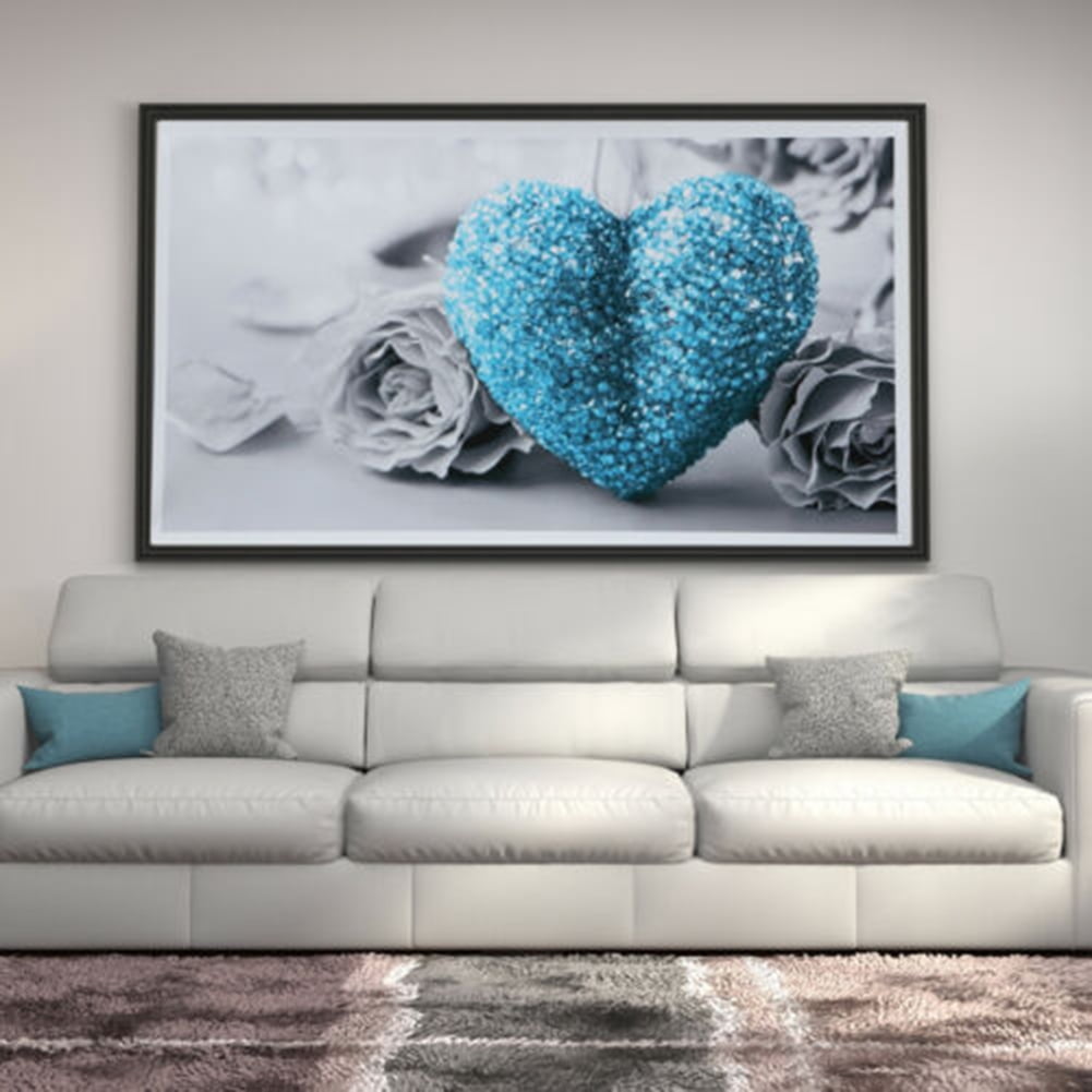 Heart Rose Canvas Wall Art Painting Pictures Home/Room/Office/Living Room Decor