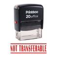thumbnail image 2 of Printtoo Rubber Stamp Office Stationary NOT TRANSFERABLE Self Inking Stamp-Red, 2 of 2
