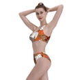 thumbnail image 6 of Picia Various Pumpkins Women's High Waisted Bikini Scoop Neck Swimsuit Two Pieces Bathing Suit-XX-Large, 6 of 8