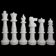 MegaChess Outdoor Chess Set Giant with 37 King Bundle, Board & Checker Set