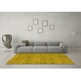 thumbnail image 3 of Ahgly Company Machine Washable Indoor Rectangle Oriental Yellow Industrial Area Rugs, 7' x 9', 3 of 4