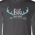thumbnail image 4 of Inktastic Big Brother, Deer Antlers, Arrow - Blue Gray Long Sleeve T-Shirt, 4 of 5