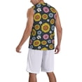 thumbnail image 2 of Sikiie Colorful Sunflowers Basketball Jersey Reversible Men's Mesh Athletic Sports Shirts Training Practice S-4XLSmall, 2 of 6