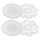 thumbnail image 5 of 4 manteles individuales en miniatura para casa de muñecas, pequeños manteles de mesa blancos de encaje calado, adornos para muebles de microescenas para decoración de cocina de casa de muñecas DIY, 5 of 8