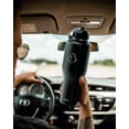 thumbnail image 5 of BUZIO 40oz Tumbler with Handle Straw Lid and Flex Lid, 40 oz Insulated Water Bottle Fits in Car Cup Holder, Double Wall Stainless Steel Travel Flask, Black, 5 of 10