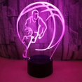 thumbnail image 4 of Justup Basketball Night Light 3d Basketball Night Lamp 16 Colors Optical Illusion Touch Remote Control With Acrylic Best Birthday Christmas Gifts S, 4 of 4