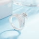 thumbnail image 3 of Anillo ajustable con estrella, anillo chapado de moda, anillos de plata para mujer, 3 of 5