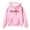 Pink, variant on Hoodies Girls Cute Long Sleeve Girls Hoodie Sweatshirt Soft Pullover Tops with Pocket Kawaii Cartoon Anime Workout Clothes Back to School Outfit