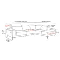 thumbnail image 5 of VALENCIA THEATER SEATING Pista Modern Leather Reclining Sectional Sofa, Right-Hand Facing Chaise, Beige, 5 of 5