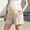 Beige, variant on Maternity Wide Leg Pants Solid Color Light Exposure Prevention Pants for Pregnant Women with Abdomen Support with Pockets Maternity Summer Clothes Simple and Comfortable Leisure Travel Sports