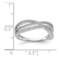 thumbnail image 2 of 14K White Gold Ring Band Diamond Round, Size 9, 2 of 2