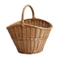 thumbnail image 4 of Cesta de mimbre para picnic, cesta de flores, organizador rústico de estilo , cesta tejida a mano, cesta de almacenamiento para reuniones,, 4 of 8
