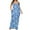 Blue formal dresses for women, variant on Wycnly Formal Dresses for Women Sleeveless V-Neck Tie-Dye Summer Maxi Dresses Beach Plus Size Pocket Boho Spaghetti Strap Dress Purple xxl Under $5