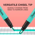 thumbnail image 4 of Sharpie Highlighter, Clear View Stick Highlighter with See-Through Chisel Tip, Assorted, 8 Count, 4 of 5