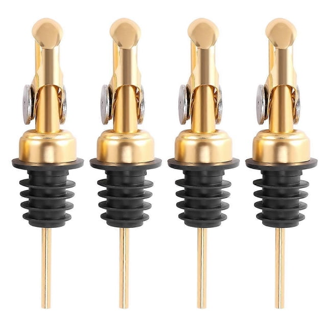 Weighted Stainless Steel Pourers, Auto Flip Olive Oil Dispenser Spout, Balsamic Vinegar Pour Spouts