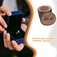 thumbnail image 5 of Caja de anillo de boda grabada Yuarrent 2 uds. de madera, 5 of 5