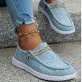 thumbnail image 5 of Women's Lightweight Comfort Walking Shoes, Flat Canvas Casual Breathable Lining Non Slip Sole, Classic Slip on Sneakers for Everyday Walking, 5 of 5
