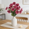 thumbnail image 6 of Anhility Artificial Pansies Flowers for Outdoors, Fake Silk UV Resistant Flowers, Faux Pansies Flowers for Porch Balcony Garden Patio Window Box Home Decor, 13.77" (Hot Pink), 6 of 6