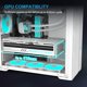 thumbnail image 5 of Caja de PC SAMA S50 Torre Media Blanca con ARGB y USB‑C, 5 of 9