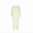 thumbnail image 3 of Women'S Oversized Sweatshirt & Joggers Set Cozy Cable Knit Loungewear, Trendy Winter Christmas Outfit Long Pants And Long-Sleeved Home Wear Set Black M, 3 of 5