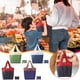 thumbnail image 1 of Xihbxyly Bolsas de Compra Plegables Recicladas, Diseño Ecológico y Reutilizable, Gran Capacidad, Plegables y Portátiles, Lona Duradera, Perfectas para La Compra, 63,5 X 46 X 15 Cm., 1 of 7