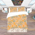 thumbnail image 3 of Designart 'Ornamental Floral Pattern with Flowers' Bohemian & Eclectic Duvet Cover Set, 3 of 4