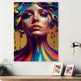 thumbnail image 2 of Designart Liquid Ink Sensual Woman Portrait VIII Canvas Wall Art, 2 of 5