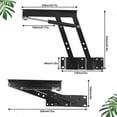 thumbnail image 1 of Lifting Accessory,2 Pieces Folding Lift 50kg/100lb Raise High Coffee Table Lifting Frame Lift Up Spring Mechanism, 1 of 4