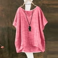 thumbnail image 2 of Embroidered Linen Tops For Women，Floral Embroidered Blouses Cotton Womens Tops Linen Shirts For Women Gauze Tunic Shirts For Women Gauze Blouses For Women Womens Gauze Tops And Blouses, 2 of 6