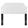 thumbnail image 3 of Tufted Headboard, Twin Size, Velvet, White, Modern Contemporary Urban Design, Bedroom Master Guest Suite, 3 of 10