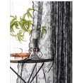 thumbnail image 4 of Black Lace Curtains 84 Inches Long - Vintage Floral Black Sheer Curtains 1 Panel, Gothic Sheer Lace Curtains for Living Room, Rod Pocket Black Sheer Window Curtain Panels, 52 x 84 Inch, Black, 4 of 9