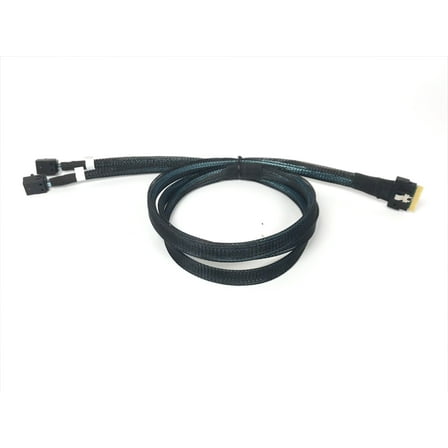 ‌SlimSAS 8i S‌FF-8654 to 2 X Mini SAS SFF-8643 Cable - 1 Meter