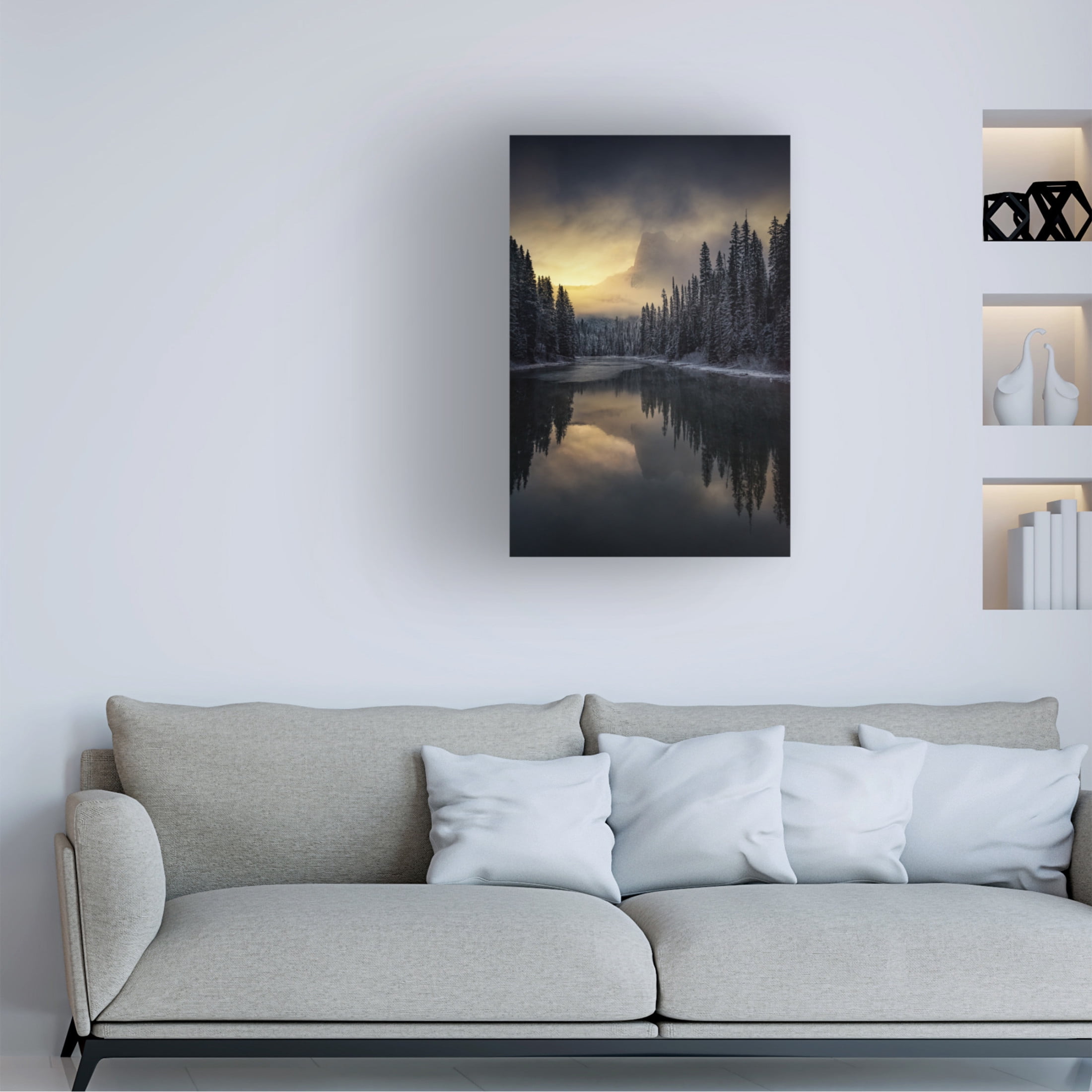 Canvas Wall Art - David Martin Castan 'Untitled' Wall Art for Living Room, Bedroom, or Office Décor by Trademark Fine Art - 12 x 19 Inches