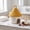 Yellow, variant on Japceit 9X7In House Shaped Storage Basket With Lid, Cute Desktop Organizer, Cotton Woven Bin, Portable Vanity Caddy For Cosmetics, Small Trinkets Bedroom Tidy, Decorative Container