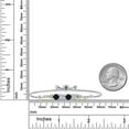 thumbnail image 4 of Gem Stone King 925 Silver and 10K Yellow Gold Black Onyx and White Lab Grown Diamond Bracelet for Women | 1.97 Cttw | Gemstone December Birthstone | Round 5MM | Fully Adjustable 9 inch, 4 of 5
